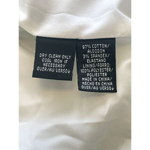 NWOT Ellen Tracy Jacket Blue Green Watercolor Open 14 Mandarin Collar MSRP $398 - Picture 4 of 5